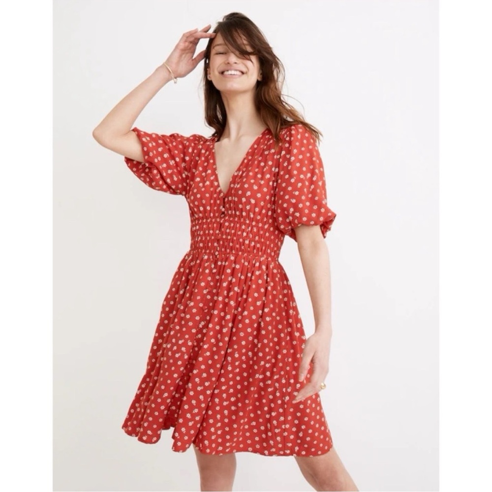 Madewell Sophia Mini Dress in Bandana Flower Size M